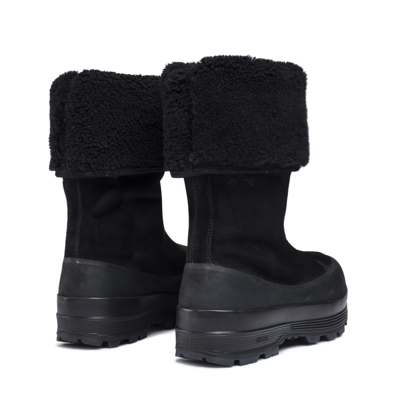 Alta Badia Shearling Black Suede W